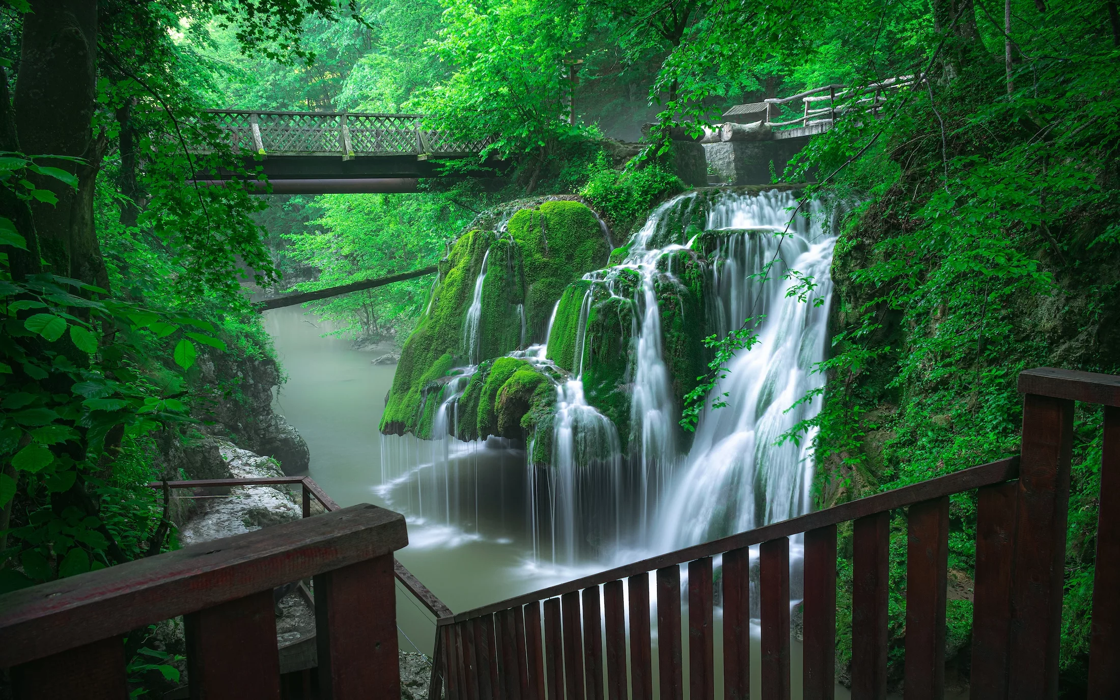 Bigar waterfall in Romania - one of the most beautiful waterfalls in the country.